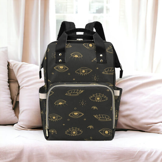 Celestial Diaper Bag | Diaper Backpack | Cottagecore Diaper Bag | Witchy Diaper Bag | Gothic Diaper Bag | Spiritual Diaper Bag | Star
