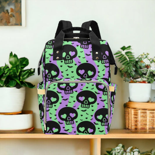 Pastel Goth Diaper Backpack Goth Baby Stuff Goth Baby Bag Creepy Cute Pastel Witchy Nappy Bag Spooky Cute Diaper Bag Witchy Mom Baby Gear