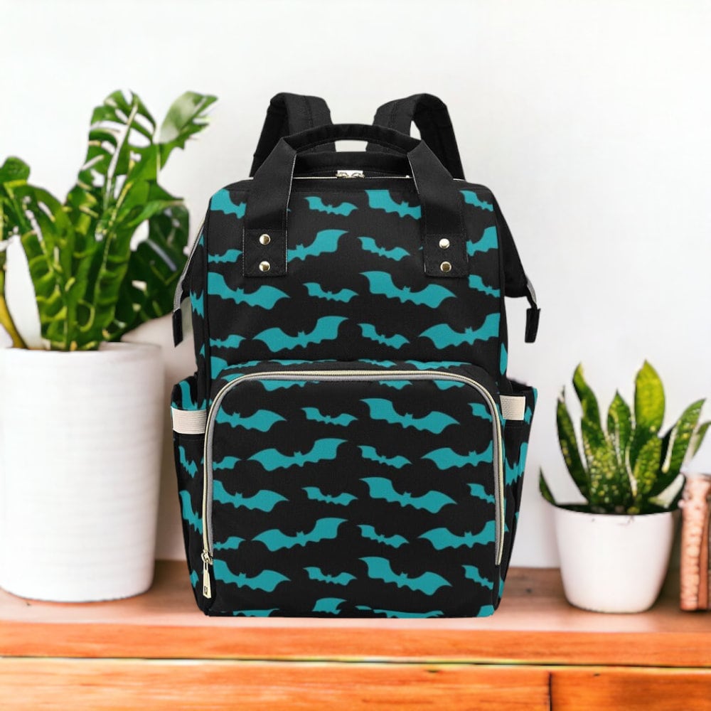 Baby Bat Diaper Nappy Bag Pastel Goth Baby Bag Goth Backpack Goth Purse Goth Baby Stuff Gothic Baby Stuff Horror Spooky Nursery Skull Baby