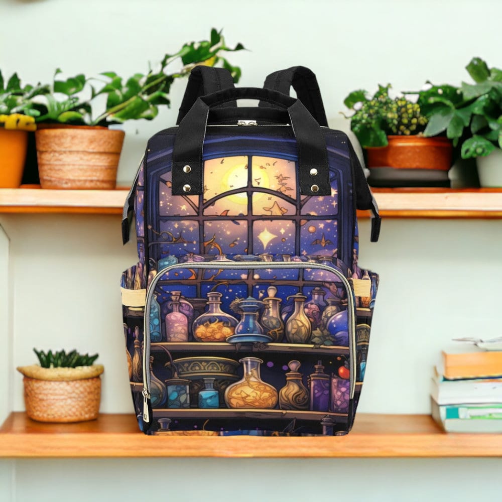 Witchy Diaper Backpack Goth Baby Stuff WItchy Baby Bag Creepy Cute Spoopy Cats Nappy Bag Spooky Cute Diaper Bag WItchy Mom Baby Gifts