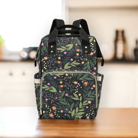Vintage Woodland Diaper Bag, Dark Nature Diaper Backpack, Dark Forestcore Baby Bag, Witchy Diaper Bag, Naturalist Baby Bag Goblincore Diaper
