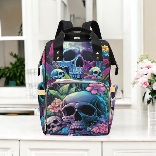 Pastel Witch Diaper Backpack, Pastel Goth Baby Bag, Creepy Cute Witchy Goth Nappy Bag, Spooky Cute Diaper Bag, Witchy Goth Mom Shower Gifts
