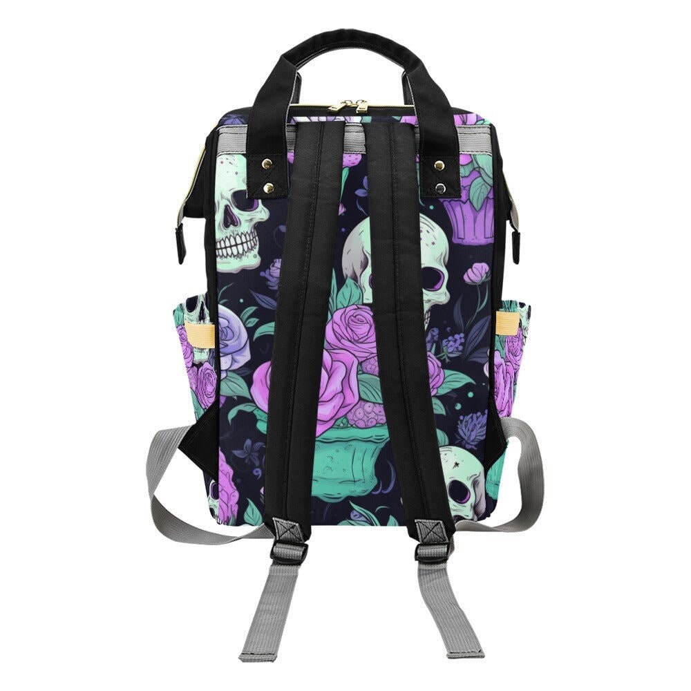 Pastel Witch Diaper Backpack, Pastel Goth Baby Bag, Creepy Cute Witchy Goth Nappy Bag, Spooky Cute Diaper Bag, Witchy Goth Mom Shower Gifts