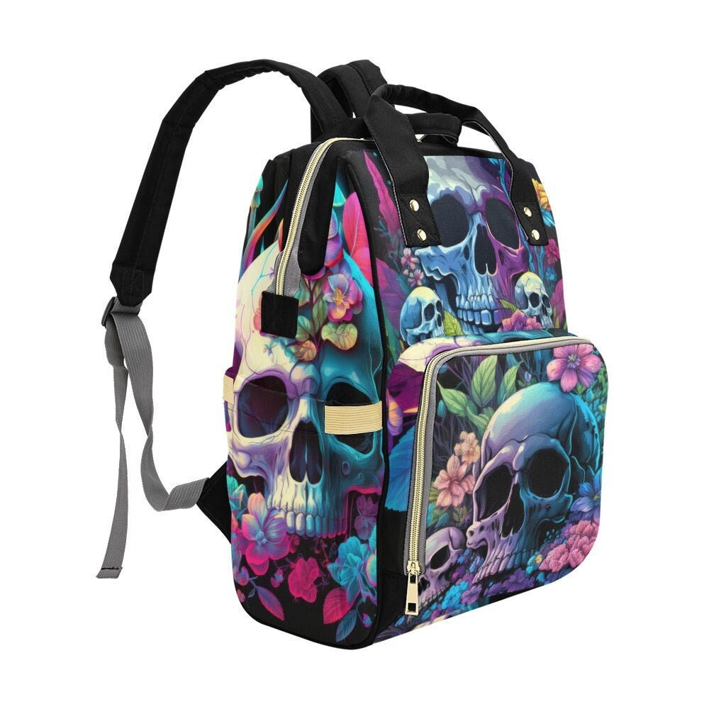 Pastel Witch Diaper Backpack, Pastel Goth Baby Bag, Creepy Cute Witchy Goth Nappy Bag, Spooky Cute Diaper Bag, Witchy Goth Mom Shower Gifts